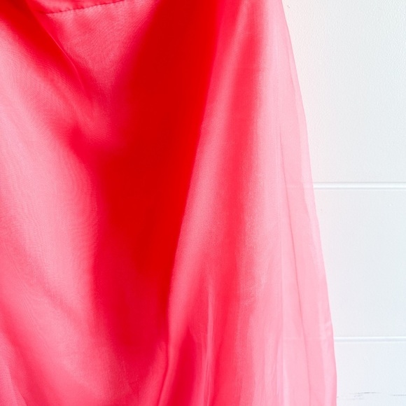 Alfred Angelo - Pink Coral Strapless Special Occasion Dress - Size 9 - Picture 4 of 15